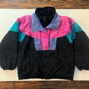 Vintage 90s Weather Watcher Colorblock Ski Coat